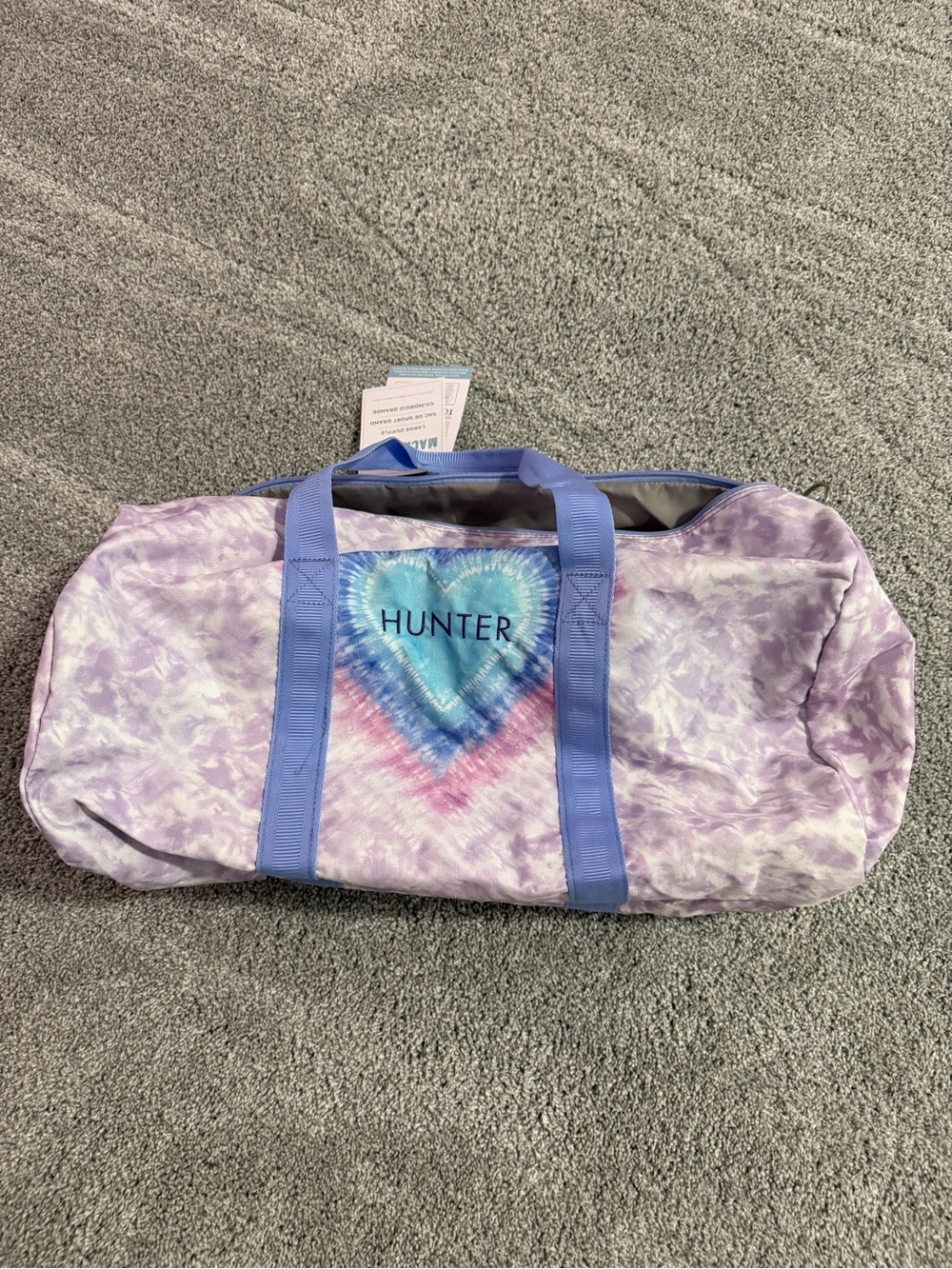Pottery Barn Kids Mackenzie Tie-Dye Duffle in Lavender and Blue